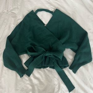 Green selfie Leslie sweater xs